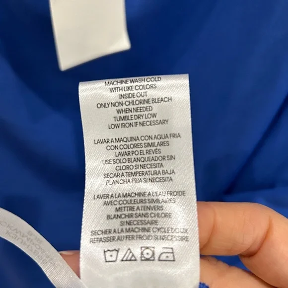 Calvin Klein cowl neck sleeveless top, cobalt blue, Sz Lg- New - Picture 9 of 11